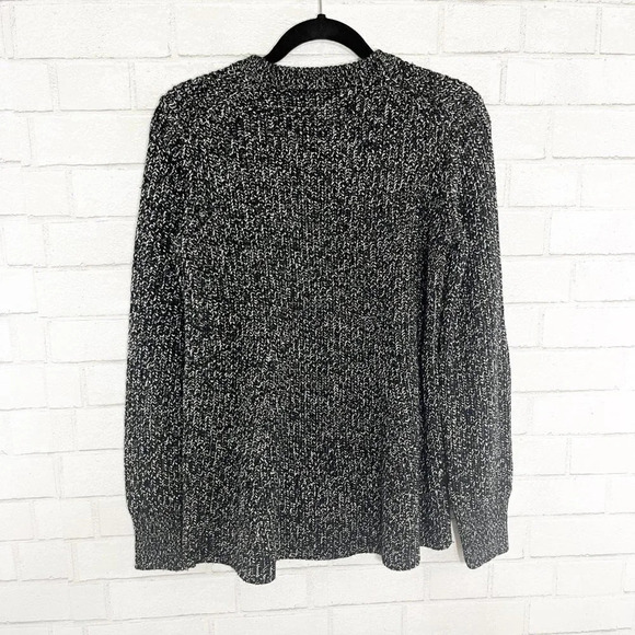 Athleta Black & White Wool Blend Pullover Knit Sweater Women's Size Small - Picture 3 of 8